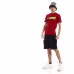 ⁦تيشرت رجالي نص كم حوض قطن - نبيتي⁩ - الصورة ⁦2⁩