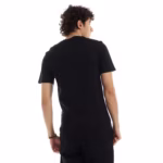 ⁦تيشرت رجالي نص كم حوض قطن  - اسود⁩ - الصورة ⁦5⁩