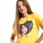 ⁦تيشرت حريمي مطبوع⁩ - الصورة ⁦4⁩