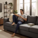 ⁦كلسون رجالي كحلي قطن استرتش⁩ - الصورة ⁦5⁩