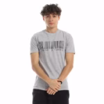 تيشرت رجالي نص كم حوض قطن  - رصاصي