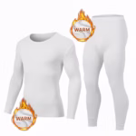 طقم تدفئه رجالي مبطن - ابيض