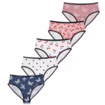 مجموعة من (5) اندروير قطن ناعم مطبوع - الوان متعدده