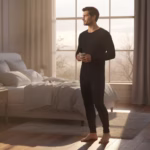 ⁦طقم تدفئه رجالي مبطن - اسود⁩ - الصورة ⁦8⁩