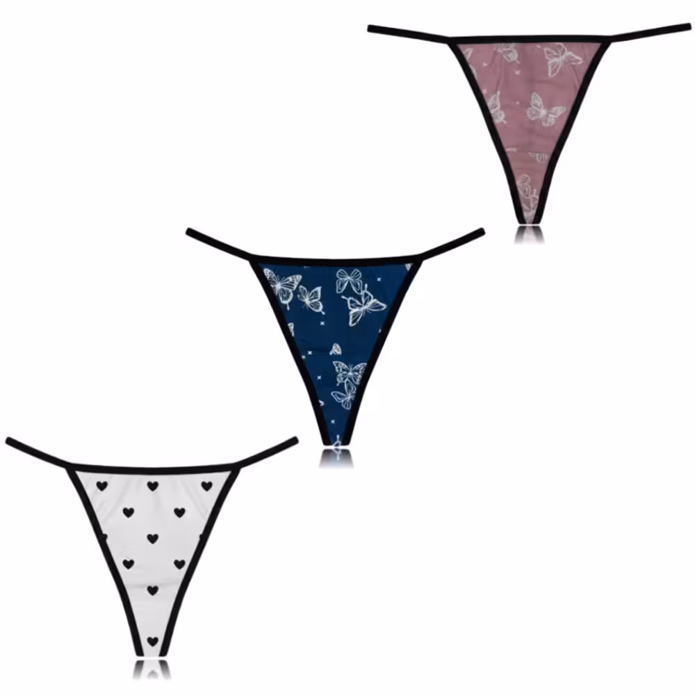 3 ٣ اندر وير مخفي قطن استريتش - مطبوع - الصورة 1