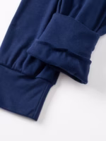 ⁦طقم تدفئه رجالي مبطن - كحلي⁩ - الصورة ⁦3⁩