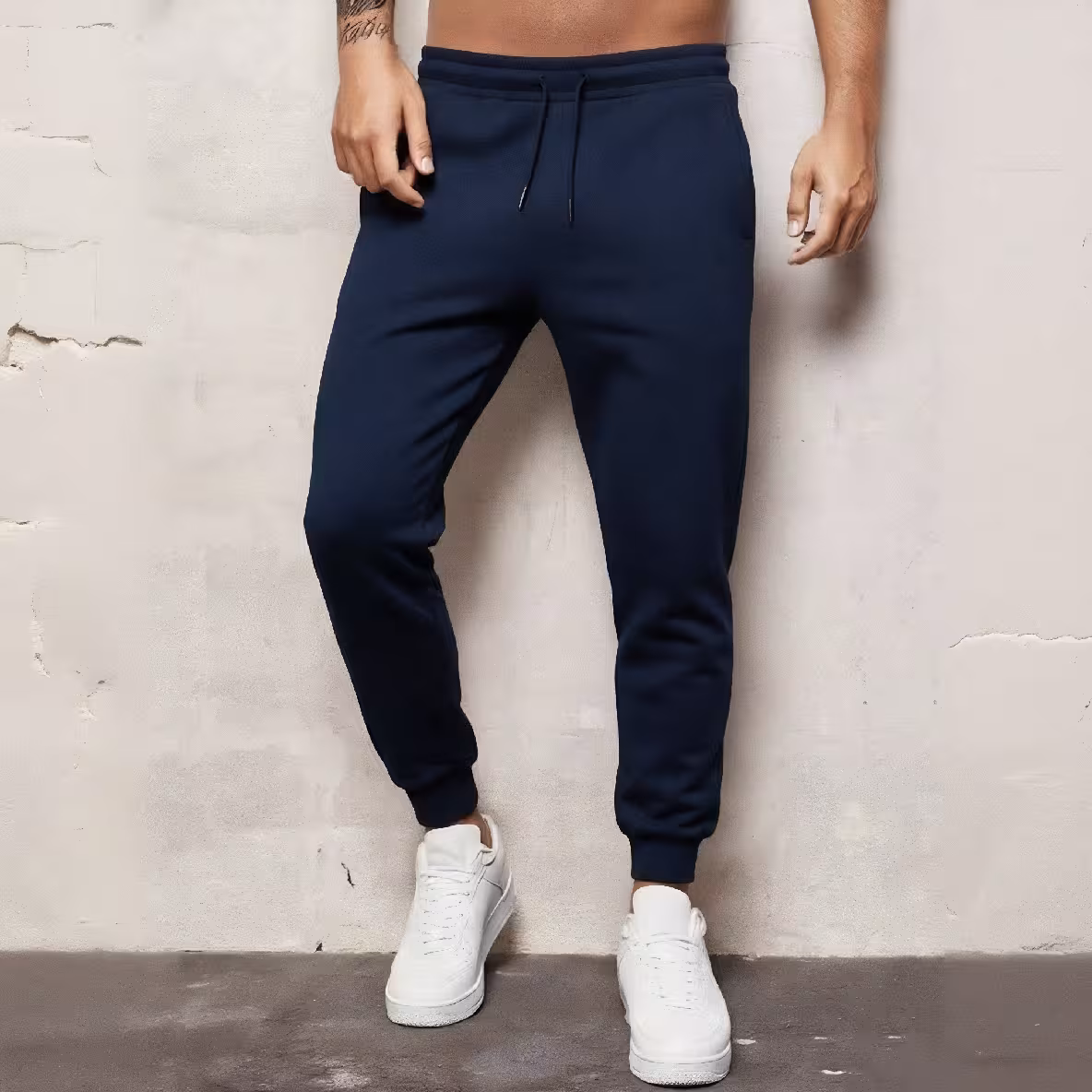 NAVY (1) سويت بانتس رجالي - كحلي - الصورة 1