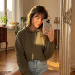 ⁦هودي ساده قطن مبطن من الداخل - جيشي⁩ - الصورة ⁦2⁩