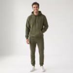 ⁦هودي ساده قطن مبطن من الداخل - جيشي⁩ - الصورة ⁦7⁩