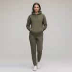 ⁦هودي ساده قطن مبطن من الداخل - جيشي⁩ - الصورة ⁦5⁩