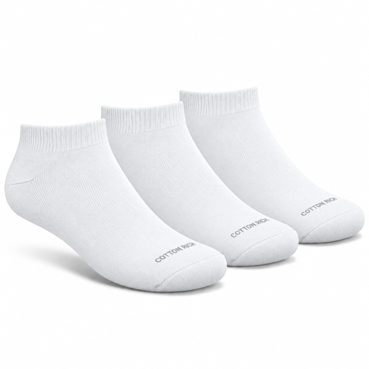 WhatsApp Image 2026-09-24 at 11.13.40 AM Bundle OF (3) Men Ankle Socks -White - الصورة 1