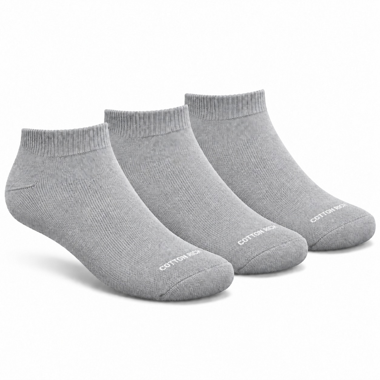 WhatsApp Image 2026-09-24 at 11.23.14 AM Bundle OF (3) Men Ankle Socks - Grey - الصورة 1